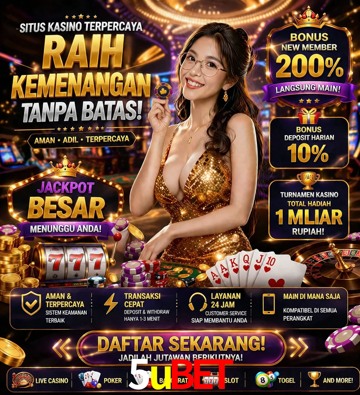 Roleta e blackjack 5ubet